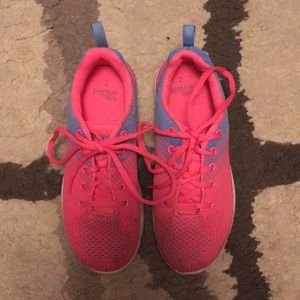Pink and Blue Shoes